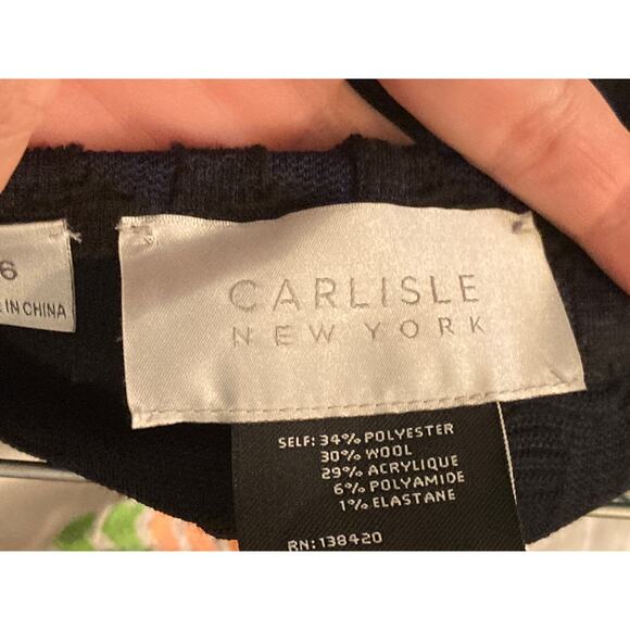Carlisle Two-Piece Set Navy Knitwear Professional & Polished Sz 6 S~ So Madmen - Picture 8 of 8